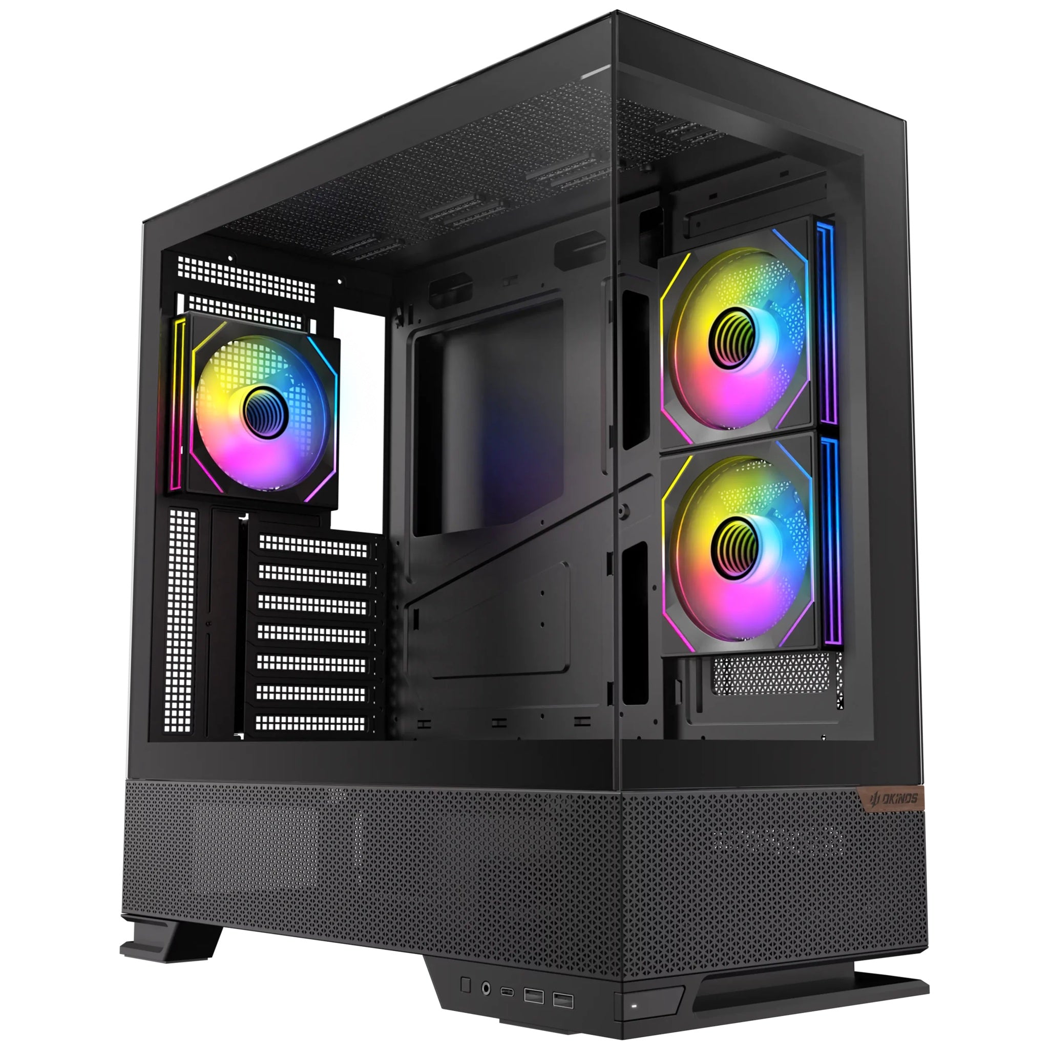 OKINOS Aqua 6 Infinity - Black, Mid Tower
