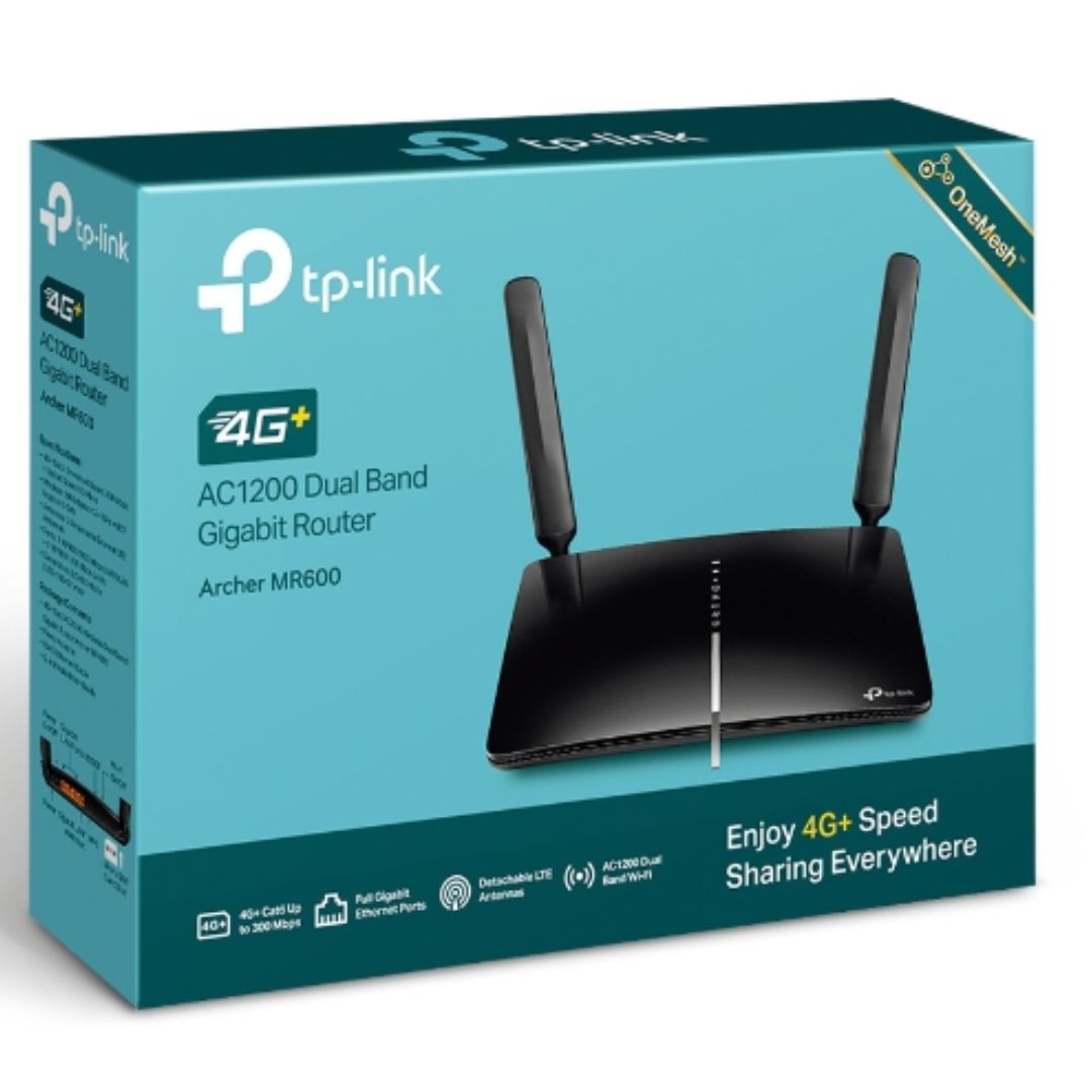TP-Link Archer MR600 4G+ Cat6 AC1200 Wireless Dual Band Gigabit Router OneMesh