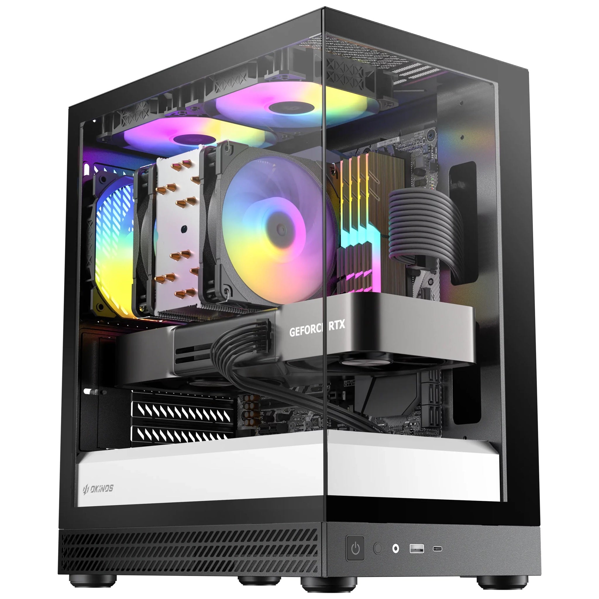 OKINOS AQUA UNO ZEBRA, Mini Tower, Micro-ATX