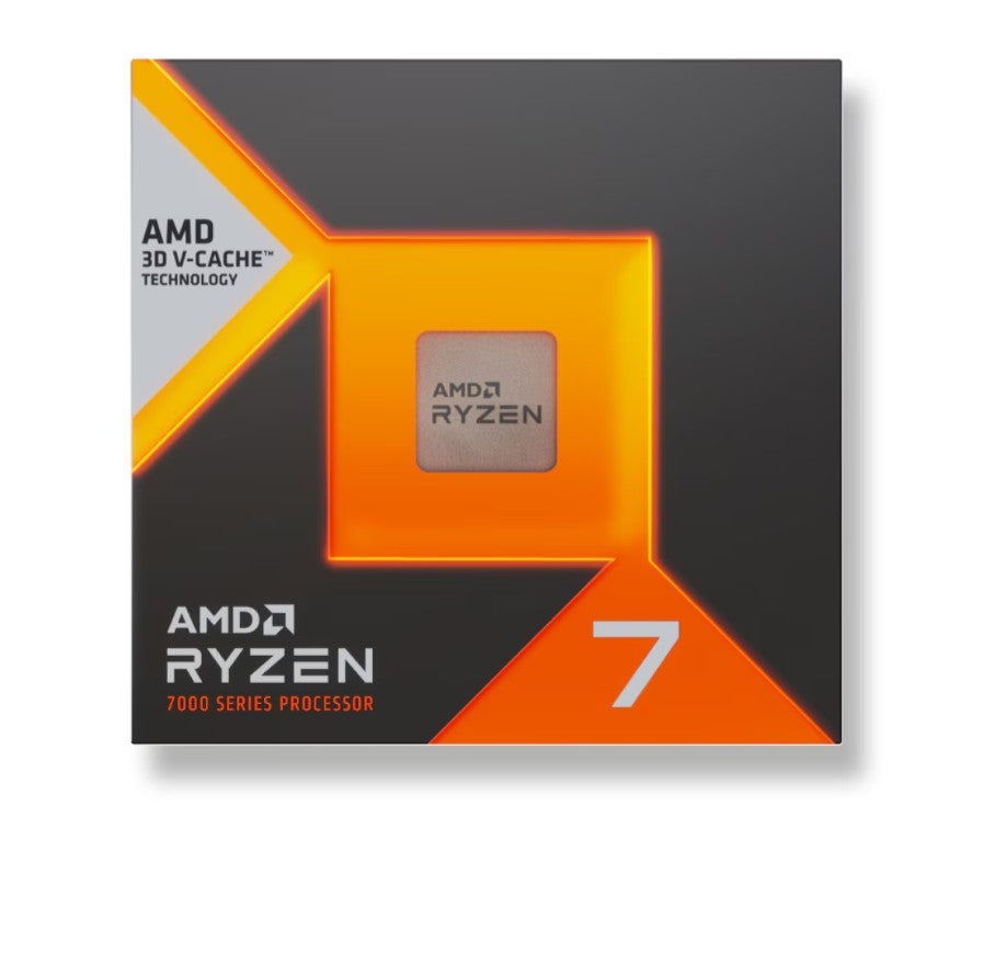 AMD Ryzen 7 7700X3D, 8Cores/16Threads, 120 watts, Max Freq 4.5Ghz