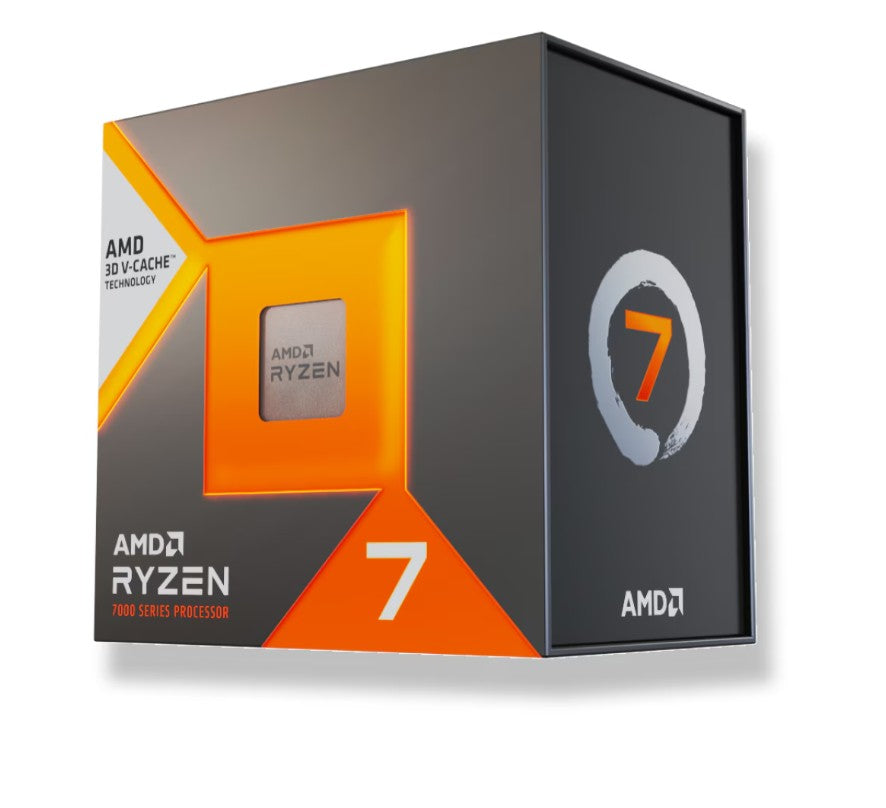 AMD Ryzen 7 7700X3D, 8Cores/16Threads, 120 watts, Max Freq 4.5Ghz