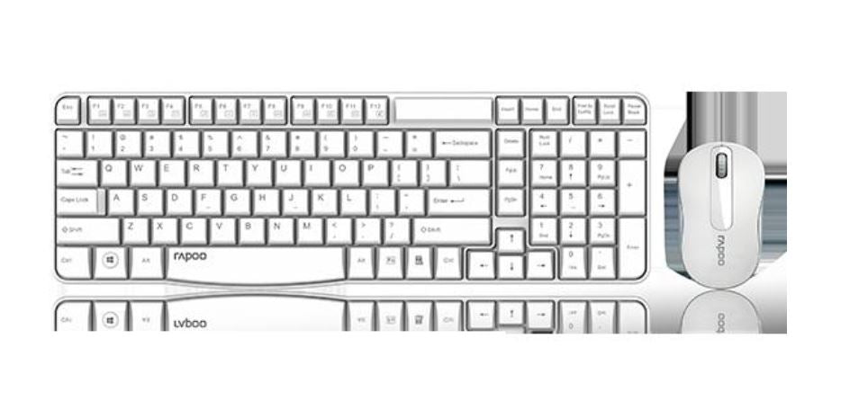 RAPOO X1800S 2.4GHz Wireless Optical Keyboard Mouse Combo Black